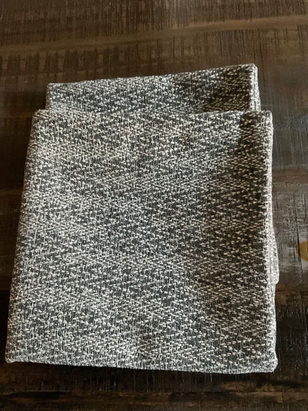 DECORATIVE SET OF 2 GREY PILLOW COVERS 20” x 20”